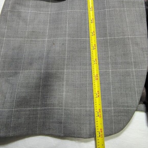 Earvin Magic Johnson Made In Italy 2 Piece Suit Mens 42L 33x32 Gray Check Wool - Picture 14 of 16